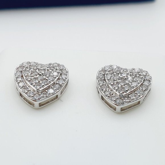 "925 Sterling Silver Plated CZ Earrings, INUS1BR160 - Picture 8 of 9